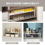 Kitchen Storage Rack under the Sink, Layered Shelf in the Cabinet, Countertop, Extendable Cabinet, Dish Storage Rack for Home Use - Image 5