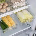 Fridge Organizer Fruit Egg Refrigerator Storage Rack Under-shelf Refrigerator Drawer Box Fresh-keeping Kitchen Organizer - Image 5