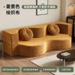 French Fabric Folding Living Room Sofas Small Apartment Compression Sofas Designer Creative Sofas for Living Room Lazy Sofa Bed - Image 17