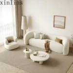 nordic living room Sofas minimalist lazy luxury europe Sofas family white salas y sofas muebles elegantes modernos Furniture - Image 5
