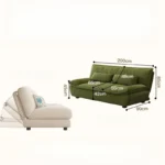 Living Room Loafer Sofas Folding Function Small Outdoor Sofas Modern Design Camas Y Muebles Para El Hogar Home Furniture - Image 5