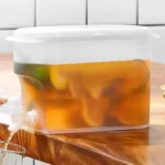 Fridge Drink Dispenser 2.8L Large Capacity Cold Water Kettle with Faucet Iced Beverage Dispenser Refrigerator With faucet - Image 2