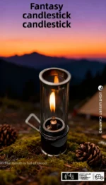 MOUNTAINHIKER Dreamlike Candlelight Lamp Windproof Candle Lamp Gas Burner Stove Outdoor Camping Lights Tent Lighting Equipment - Image 2