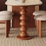 Mid Century Elegant Dining Tables With Cabinets Vintage Oval Tall Legs Dining Tables Rustic Foldable Столы Обеденные Furniture - Image 4