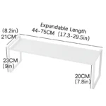 Kitchen Storage Rack under the Sink, Layered Shelf in the Cabinet, Countertop, Extendable Cabinet, Dish Storage Rack for Home Use - Image 9