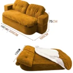 European Classic Living Room Sofas Multifunctional Upholstered Simple Design Living Room Sofas Boneless Comfy Canapé Furniture - Image 15