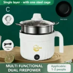 Mini Rice Cooker With Steamer Small Non Stick Hot Pot Multil Lutuan Ng Kanin 1.8L Cheap Rice Cooker Electric Heating Pot〔CC11〕 - Image 8