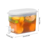 Fridge Drink Dispenser 2.8L Large Capacity Cold Water Kettle with Faucet Iced Beverage Dispenser Refrigerator With faucet - Image 7