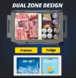 2025 Original 12/24V Solar Car Fridge Portable and Mobile Fridge for Car with Battery and Camping - Image 4