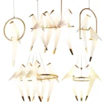 LED Bird floor lamp Standing lamp Living room Bedroom Studio stand up Desk lamp Studing Reading origami light - Image 6